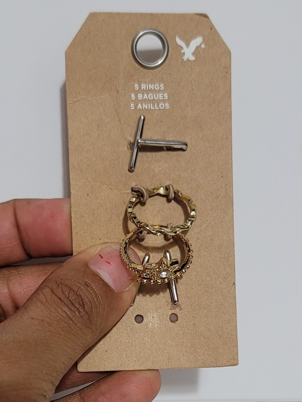 American Eagle Outfitters Gold Tone Rings Size 6